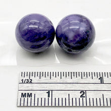 Load image into Gallery viewer, Charoite Round Beads | 12mm | Purple | 2 Bead(s)