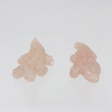 Load image into Gallery viewer, Rosie Gators 2 Carved Rose Quartz Alligators Beads | 28x14x7mm | Pink - PremiumBead Alternate Image 7