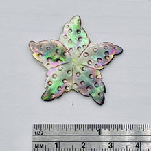 Load image into Gallery viewer, 1 Tahitian Mother of Pearl Carved Starfish Bead 9708
