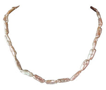 Load image into Gallery viewer, Serenity Rare Natural Peach Biwa FW Pearl Strand | 24x7.5-14x7mm | 21 Pearls |