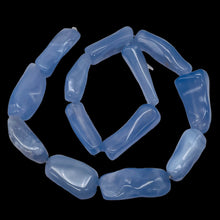 Load image into Gallery viewer, Chalcedony Designer Cut 395ct Pendant Bead Strand|35x15x10 - 30x11x9mm|Blue|13 |