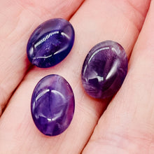 Load image into Gallery viewer, 3 Yummy Natural Amethyst 14x10mm Oval Beads 009161