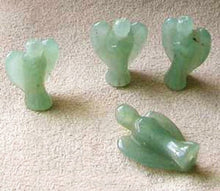 Load image into Gallery viewer, 2 Loving Hand Carved Green Aventurine Guardian Angels 9284AV | 21x14x8mm | Green - PremiumBead Primary Image 1