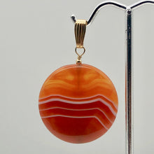 Load image into Gallery viewer, Made in USA Copper Red Carnelian 14Kgf Pendant 505677H