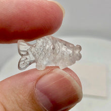 Load image into Gallery viewer, Swimmin' 2 Carved Quartz Fish Koi Carp Beads | 23x11x5mm | Clear
