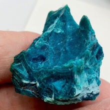 Load image into Gallery viewer, Chrysocolla Display Specimen - Beautiful Striations of Blue and Teal | 1.5x1.13x1.38" |