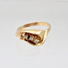 Load image into Gallery viewer, Natural Diamonds Solid 14K Yellow Gold Ring Size 6 3/4 9982AL - PremiumBead Alternate Image 6