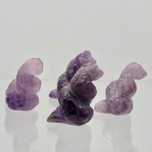 Load image into Gallery viewer, Charmer Carved Amethyst Snake Serpent Beads | 20x11x7mm | Purple