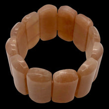 Load image into Gallery viewer, Succulent!! 30x14x7mm Peach Moonstone 12 Bead Bracelet