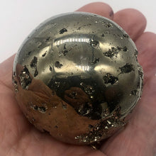 Load image into Gallery viewer, Pyrite Scry Crystal Round | Golden | Sphere | 60mm | 290g |