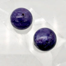 Load image into Gallery viewer, Charoite Round Beads | 12mm | Purple | 2 Bead(s)