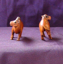 Load image into Gallery viewer, Spittin' Carved & Signed Boxwood Camel Ojime/Netsuke Bead | 31x21x15mm | Brown - PremiumBead Alternate Image 2