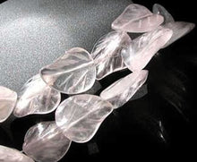 Load image into Gallery viewer, Gentle 3 Hand Carved Pale Rose Quartz 19x17x6mm Leaf Beads 9319RQ - PremiumBead Alternate Image 2