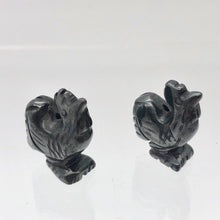 Load image into Gallery viewer, 2 Cute Carved Hematite Rooster Beads | 21x16x7.5mm | Graphite - PremiumBead Alternate Image 7