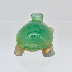 Natural Fluorine Turtle Figurine | 2 1/8x1 3/8x3/4" | Green | 235 carats | 10856 - PremiumBead Alternate Image 6