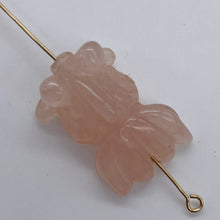 Load image into Gallery viewer, Swim Carved Rose Quartz Koi Goldfish Bead