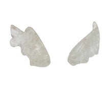 Load image into Gallery viewer, Swimmin' 2 Carved Quartz Fish Koi Carp Beads | 23x11x5mm | Clear