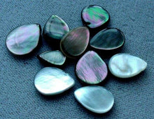 Load image into Gallery viewer, Exotic Tahitian Mop Flat Briolette 10 Beads 004334 - PremiumBead Primary Image 1