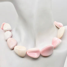 Load image into Gallery viewer, Conch Shell Pear Shape Beads Half Strand|26x22x10- 23x19x8mm| Pink White|8 Beads