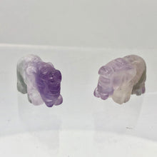 Load image into Gallery viewer, Wild Hand Carved Amethyst Elephant Beads | 22.5x21x10mm | Purple - PremiumBead Alternate Image 3