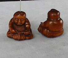 Load image into Gallery viewer, Carved Boxwood Boy w/Turtle Ojime/Netsuke Bead - PremiumBead Primary Image 1