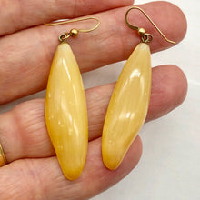 Load image into Gallery viewer, Moonstone 14K Gold Filled Dangle Earrings | 2 1/2" Long | Peach | 1 Pair |