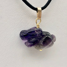 Load image into Gallery viewer, Amethyst Bunny Rabbit Pendant Necklace|Semi Precious Stone Jewelry|14k Pendant - PremiumBead Alternate Image 8