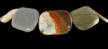 Load image into Gallery viewer, 2 Huge Owyhee Jasper Rectangle Pendant Beads 006204