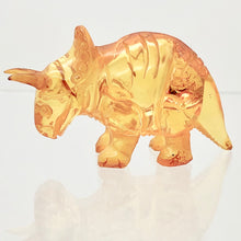 Load image into Gallery viewer, Amber Triceratops | 47x24x14 | Amber | 1 Figurine