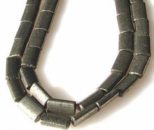 Load image into Gallery viewer, Hot Aztec Gold Pyrite 12x7mm Flat Tube Bead 8 inch Strand 9545HS - PremiumBead Alternate Image 11