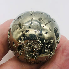 Load image into Gallery viewer, Pyrite Scry Crystal Round | Golden | 1 Sphere | 39mm | 118g |