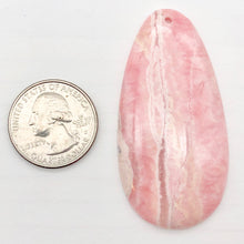 Load image into Gallery viewer, Natural Lacy Pink Rhodochrosite Pendant Bead | 60x30mm| Pink | Teardrop | 1 Bd |