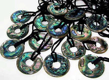 Load image into Gallery viewer, AAA Natural Abalone Pi Circle Pendant Necklace 107220 - PremiumBead Alternate Image 3