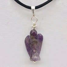 Load image into Gallery viewer, On the Wings of Angels Amethyst Sterling Silver 1.5" Long Pendant 509284AMS - PremiumBead Alternate Image 8