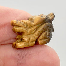 Load image into Gallery viewer, Powerful Tiger's Eye Carved Winged Dragon Figurine | 21x14x9mm | Golden Brown