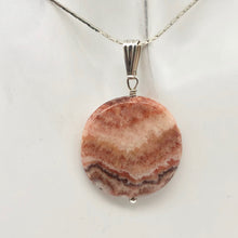 Load image into Gallery viewer, Red Zebra Jasper Disc and Sterling Silver Pendant | 29x5mm (Disc) | 1.75" Long - PremiumBead Alternate Image 8