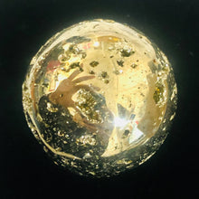 Load image into Gallery viewer, Pyrite Scry Crystal Round | Golden | 1 Sphere | | 45mm | 219g |