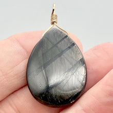 Load image into Gallery viewer, Hypersthene Briolette 14K Gold Filled Goddess Pendant | 11/2" Long |