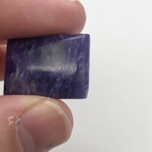 Load image into Gallery viewer, 75cts of Rare Rectangular Pillow Charoite Beads | 2 Beads | 26x20x8mm | 10871D - PremiumBead Alternate Image 10