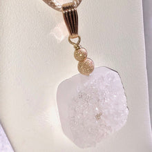 Load image into Gallery viewer, White Quartz 20mm Square Coin Pendant! Druzy! 510422 - PremiumBead Primary Image 1
