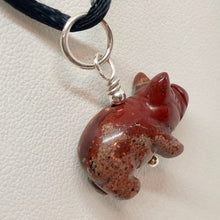 Load image into Gallery viewer, Piggie Brecciated Jasper Pig & Sterling Silver Pendant 509274JPS2 - PremiumBead Alternate Image 3