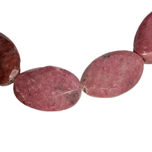 Load image into Gallery viewer, Yummy 3 Faceted Pink Rhodonite Pendant 30x20.5x8mm Beads 008678