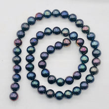 Load image into Gallery viewer, Fresh Water Pearl Strand Round | 8 mm | Blue/Purple | 54 Beads |
