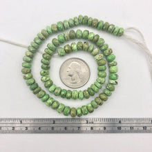 Load image into Gallery viewer, Natural Gaspeite Faceted Roundel Beads | 7x5mm to 7x3mm Green| Roundel | 2 Bds|