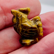 Load image into Gallery viewer, Cock A Doodle Doo Carved Tigereye Rooster Beads
