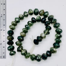 Load image into Gallery viewer, Rutilated Quartz 83 grams Faceted Graduated Roundels | 12x8mm | Green/Clear |