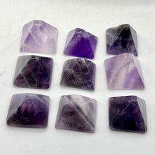 Load image into Gallery viewer, Contemplation Amethyst Pyramid Figurine | 1/2" Tall. 7/8" Base | Purple - PremiumBead Alternate Image 3