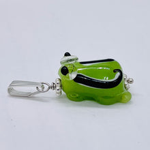 Load image into Gallery viewer, Lampwork Frog Sterling Silver Frog | 1" Long | Pastel Green | 1 Pendant |