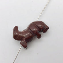 Load image into Gallery viewer, Brecciated Jasper Tyrannosaurus Rex Figurine/Worry | 21x18.5x8mm | Red