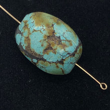 Load image into Gallery viewer, Natural Turquoise Nugget Focus Master 39cts Bead | 24x18x14 | Blue Brown | 1 |